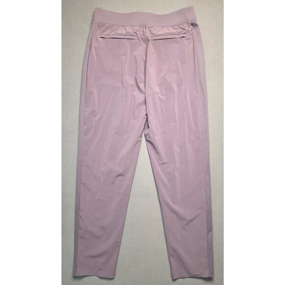 Athleta Brooklyn Mid Rise Ankle Pants Womens 12T Tall Purple Stretch Pull On - Picture 9 of 10